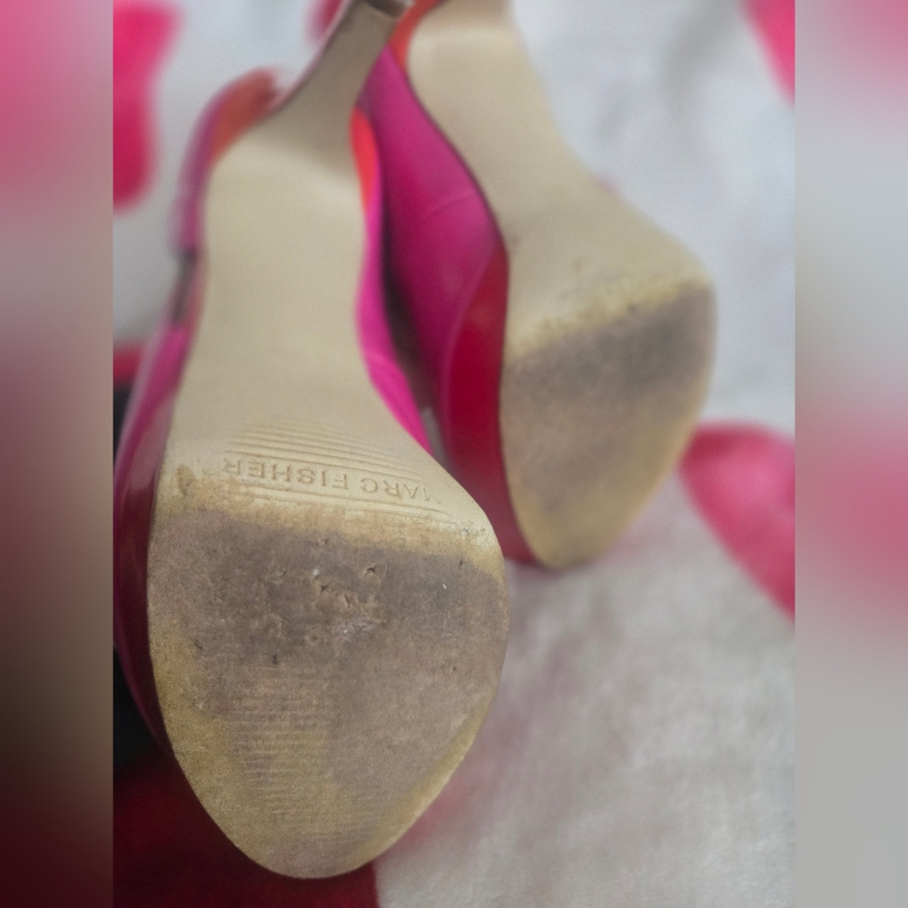Marc Fisher Pink Platform Heels - Picture 8 of 10